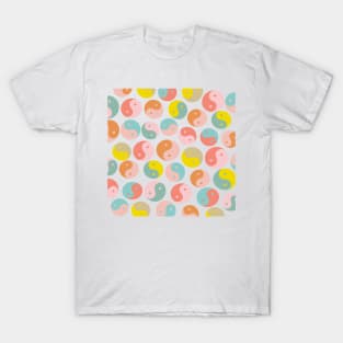 Yin and Yang Pattern in Pastels T-Shirt